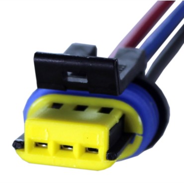 Разъем герметичный с проводом 0.75мм² на 3 контакта